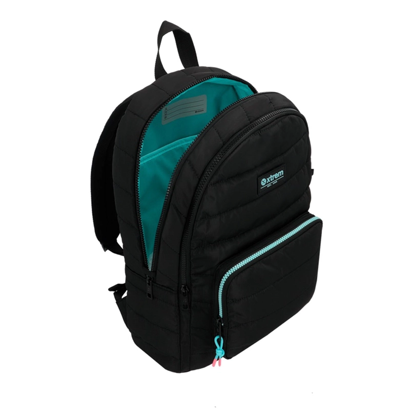 MOCHILA NOTEBOOK XTREM HAMILTON 6XT NEGRO/VERDE AGUA 14" - 5