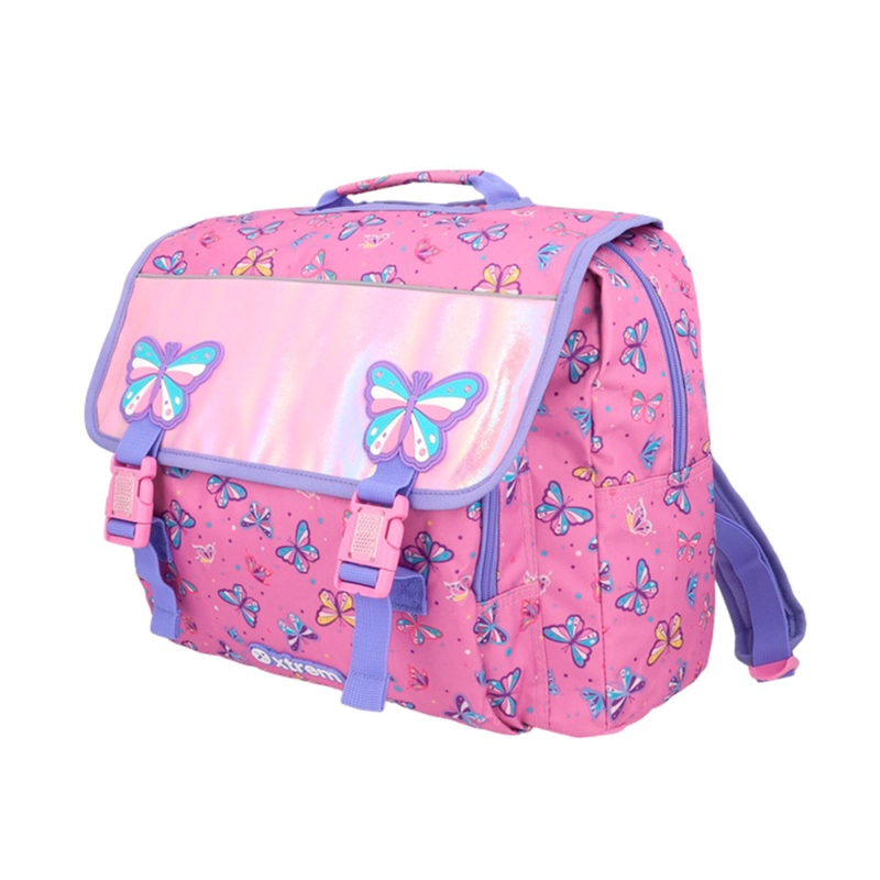 MOCHILA XTREM HARVEY 6XT MARIPOSAS ROSADO/MORADO - 8