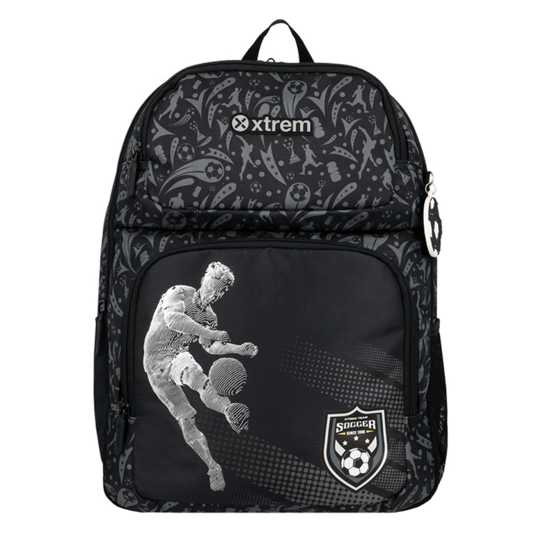 MOCHILA XTREM HOPPER 2.0 6XT FÚTBOL NEGRO/GRIS - 2
