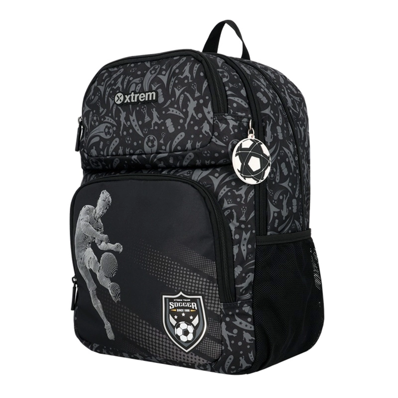 MOCHILA XTREM HOPPER 2.0 6XT FÚTBOL NEGRO/GRIS - 3