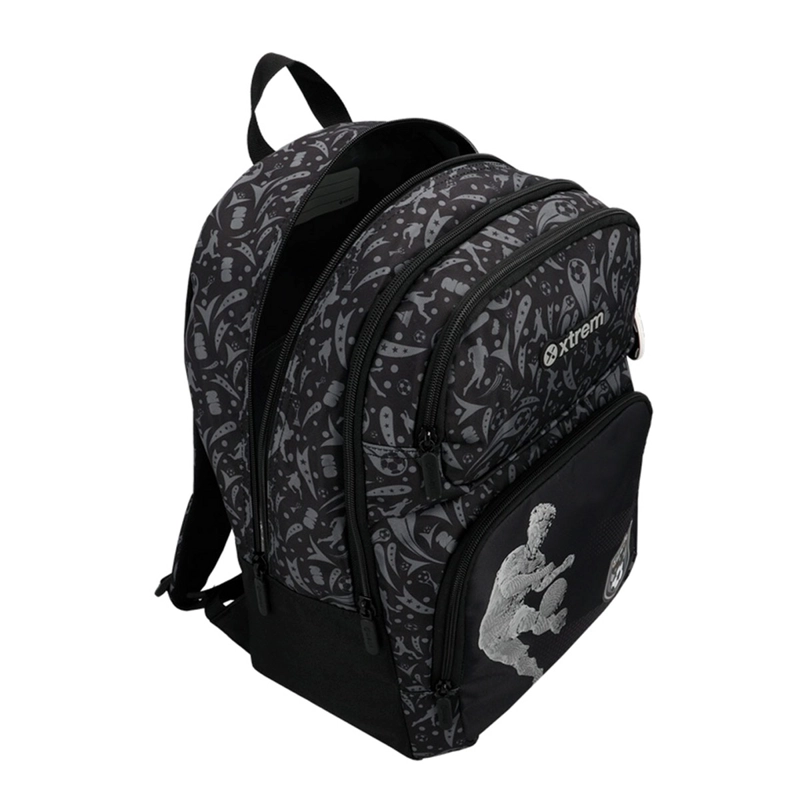 MOCHILA XTREM HOPPER 2.0 6XT FÚTBOL NEGRO/GRIS - 5
