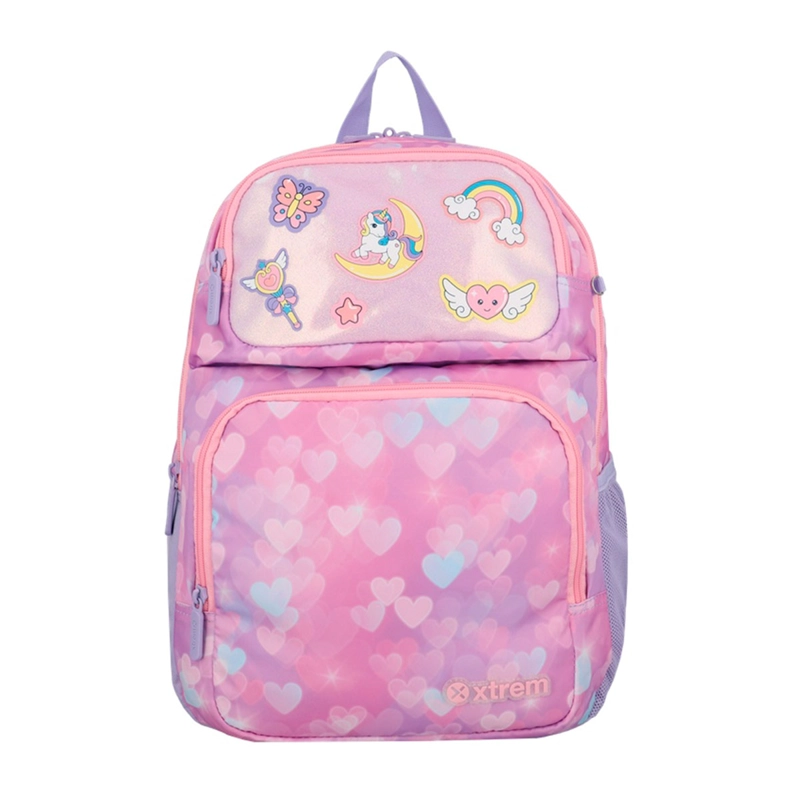 MOCHILA XTREM HOPPER 2.0 6XT CORAZONES ROSADO - 1