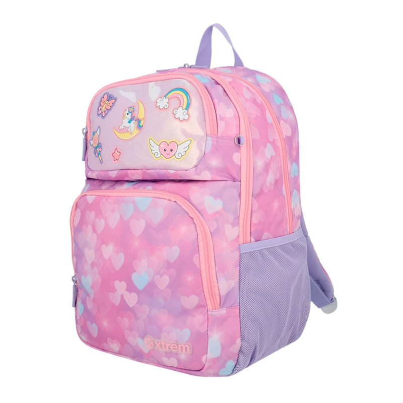 MOCHILA XTREM HOPPER 2.0 6XT CORAZONES ROSADO - 2