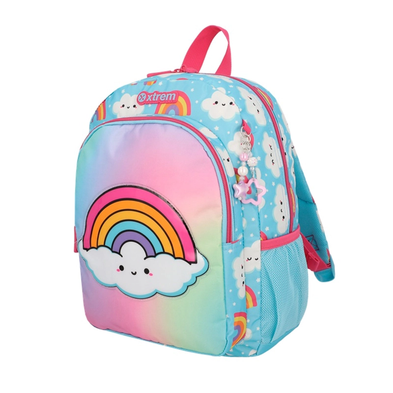 MOCHILA XTREM KINDER 6XT ARCOÍRIS CELESTE - 3