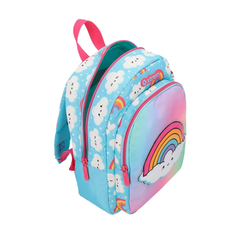 MOCHILA XTREM KINDER 6XT ARCOÍRIS CELESTE - 5
