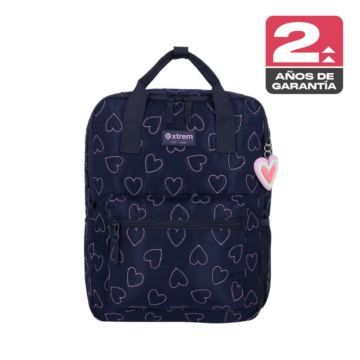 MOCHILA NOTEBOOK XTREM LEIA 6XT CORAZONES AZUL 15" - 1