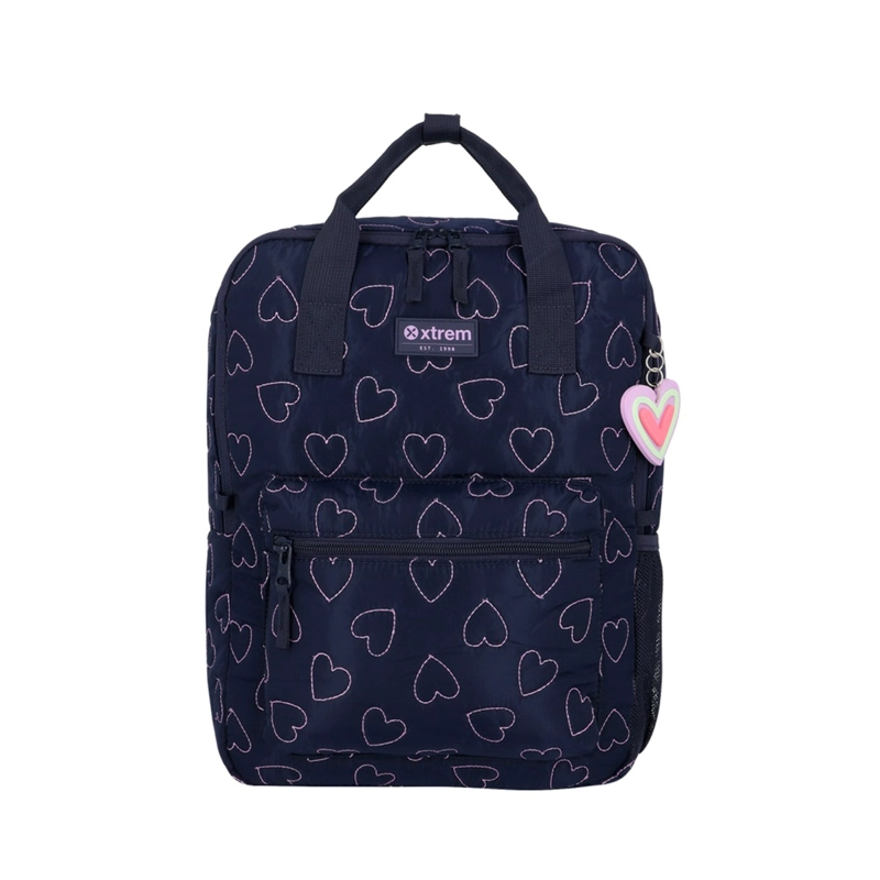 MOCHILA NOTEBOOK XTREM LEIA 6XT CORAZONES AZUL 15" - 2
