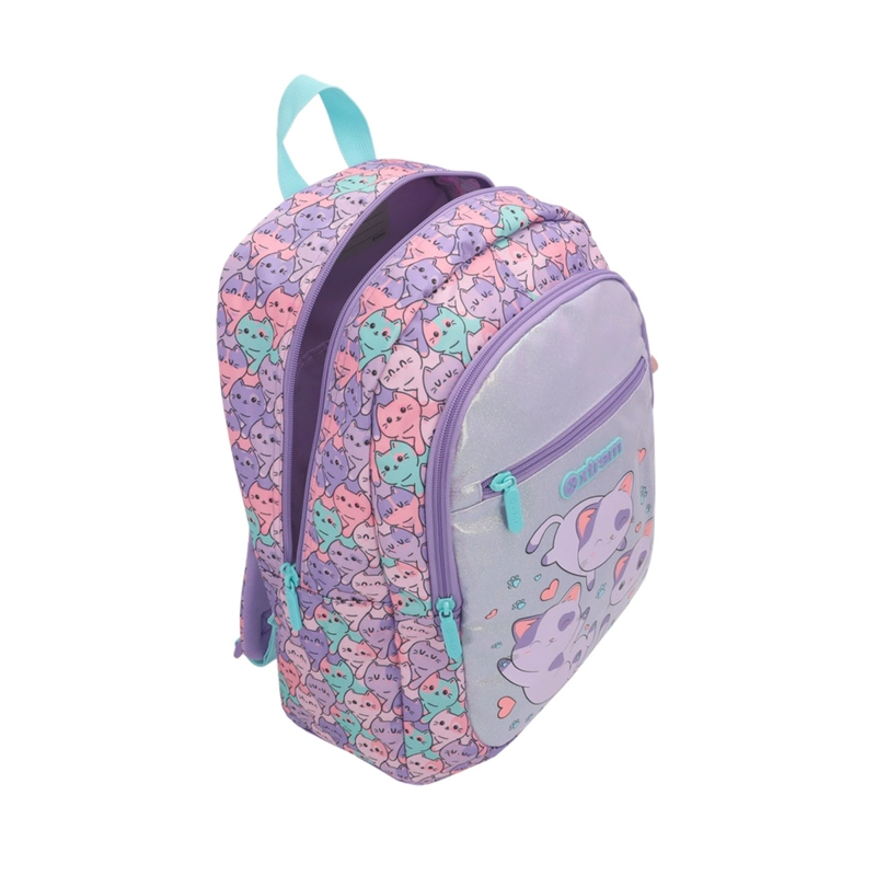 MOCHILA XTREM LOGAN 6XT GATOS LILA - 5