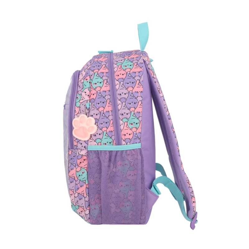 MOCHILA XTREM LOGAN 6XT GATOS LILA - 6