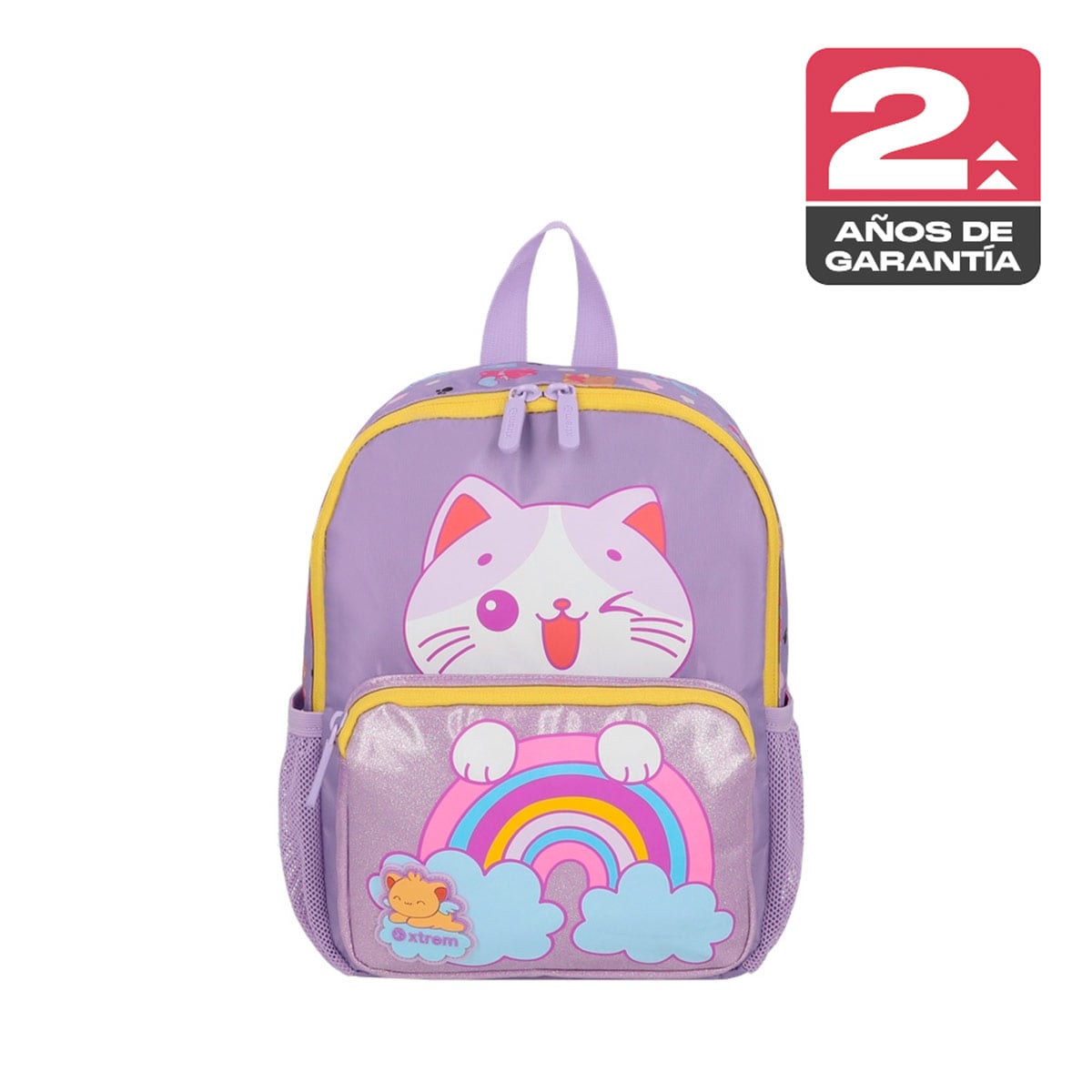MOCHILA XTREM PLAY-TIME 6XT GATO LILA - 1