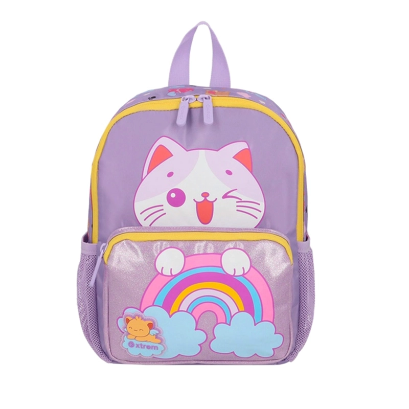 MOCHILA XTREM PLAY-TIME 6XT GATO LILA - 2