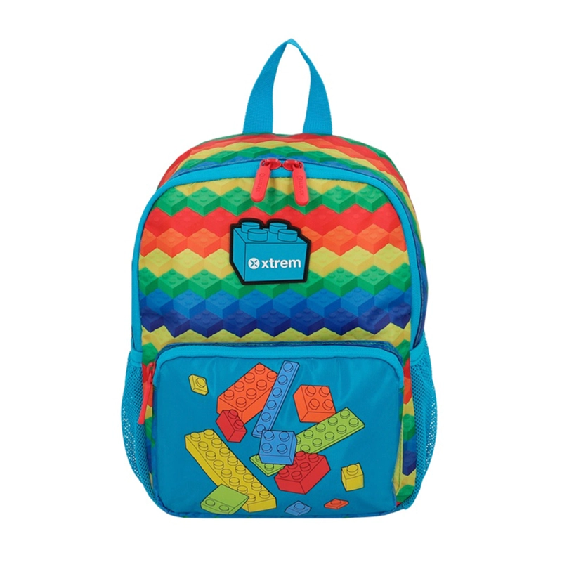MOCHILA XTREM PLAY-TIME 6XT BLOQUES MULTICOLOR - 2