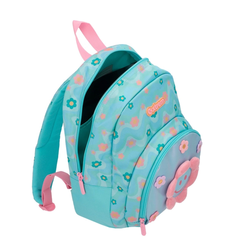 MOCHILA XTREM POWER 6XT FLORES CELESTE - 5