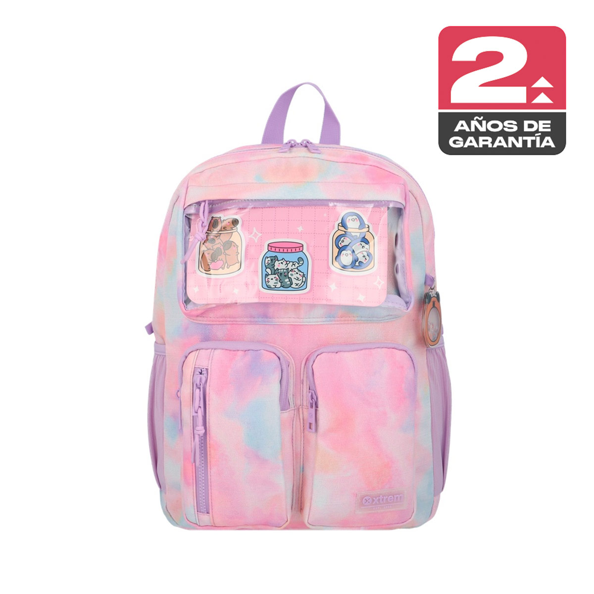 MOCHILA NOTEBOOK XTREM QUEENS 6XT ROSADO/MULTICOLOR 15" - 1