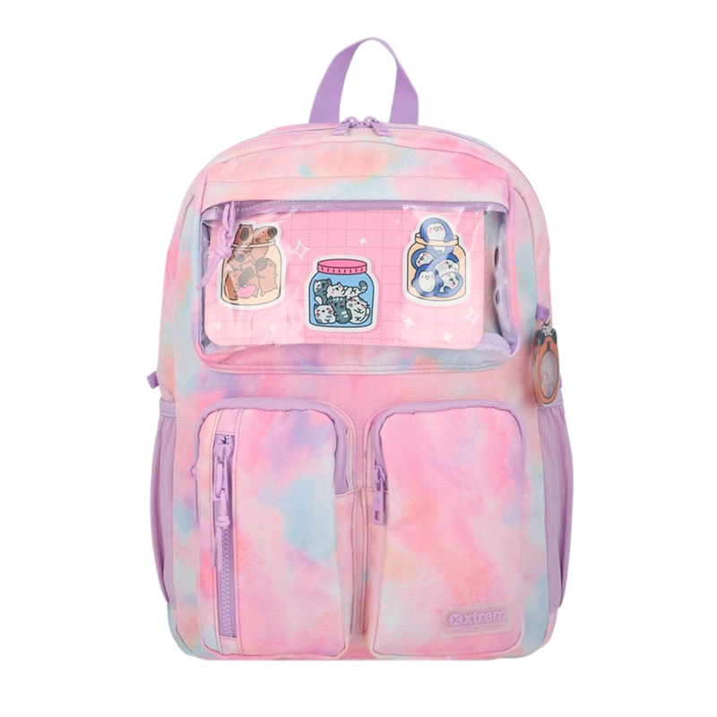 MOCHILA NOTEBOOK XTREM QUEENS 6XT ROSADO/MULTICOLOR 15" - 2