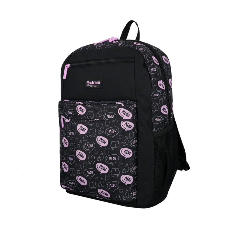 MEGAPACK 6XT MOCHILA NIÑA XTREM GATOS NEGRO/MORADO - 3
