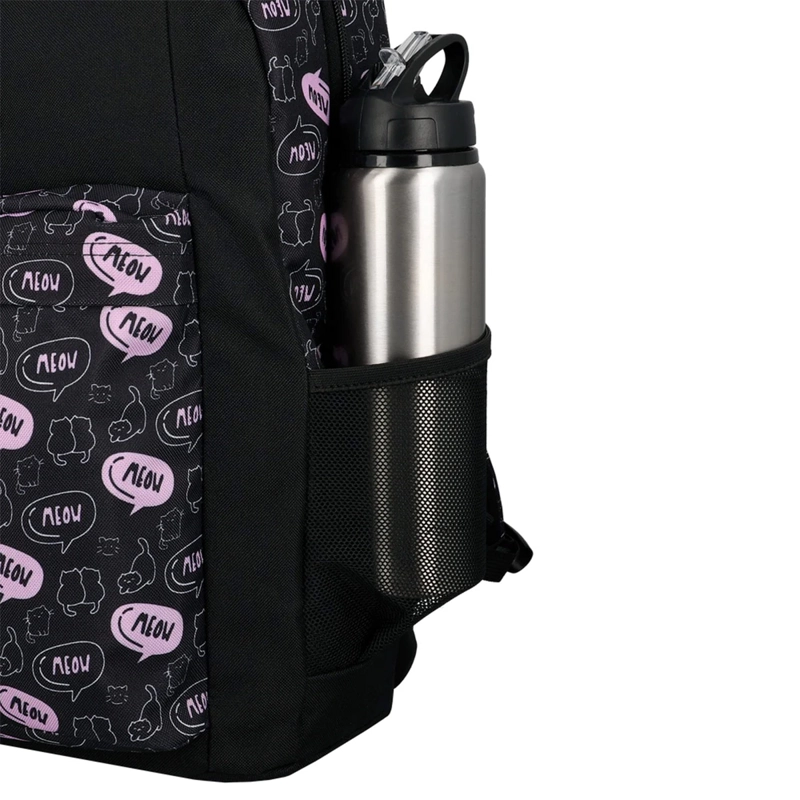 MEGAPACK 6XT MOCHILA NIÑA XTREM GATOS NEGRO/MORADO - 5