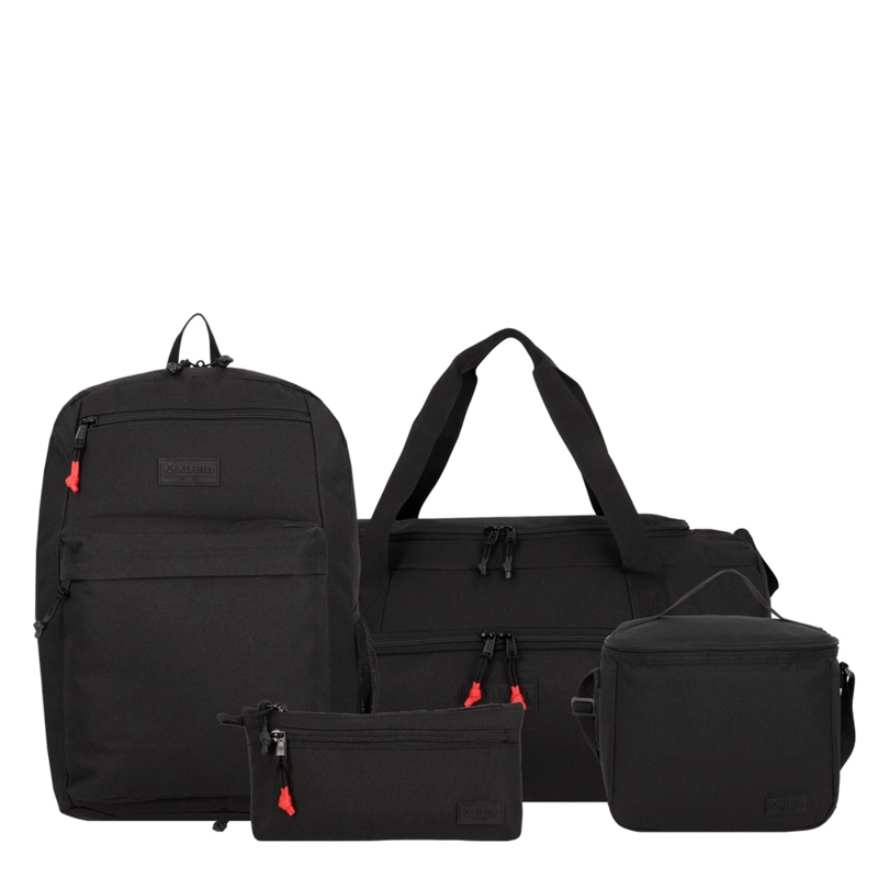 MEGAPACK 6XT MOCHILA NIÑO XTREM NEGRO/ROJO - 2