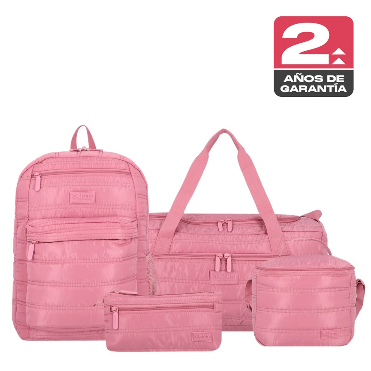 MEGAPACK 6XT MOCHILA NIÑA XTREM ROSADO - 1