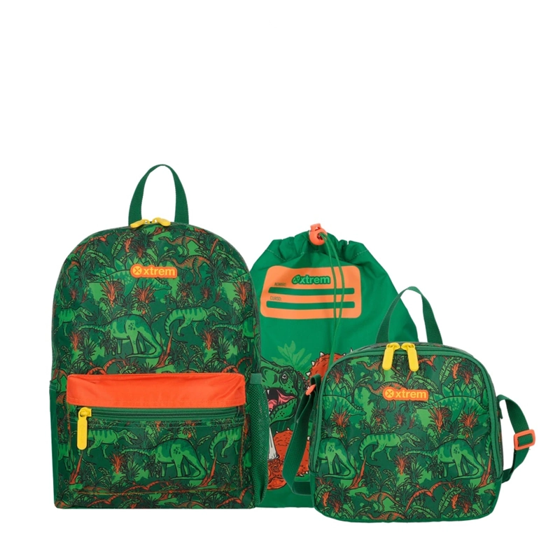 MINIPACK 6XT MOCHILA NIÑO XTREM DINO VERDE - 2