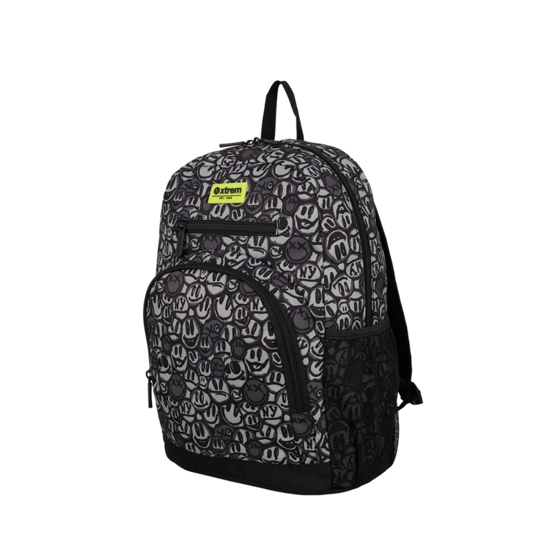 MULTIPACK 6XT MOCHILA NIÑO XTREM GRAFFITI PRINT NEGRO - 3