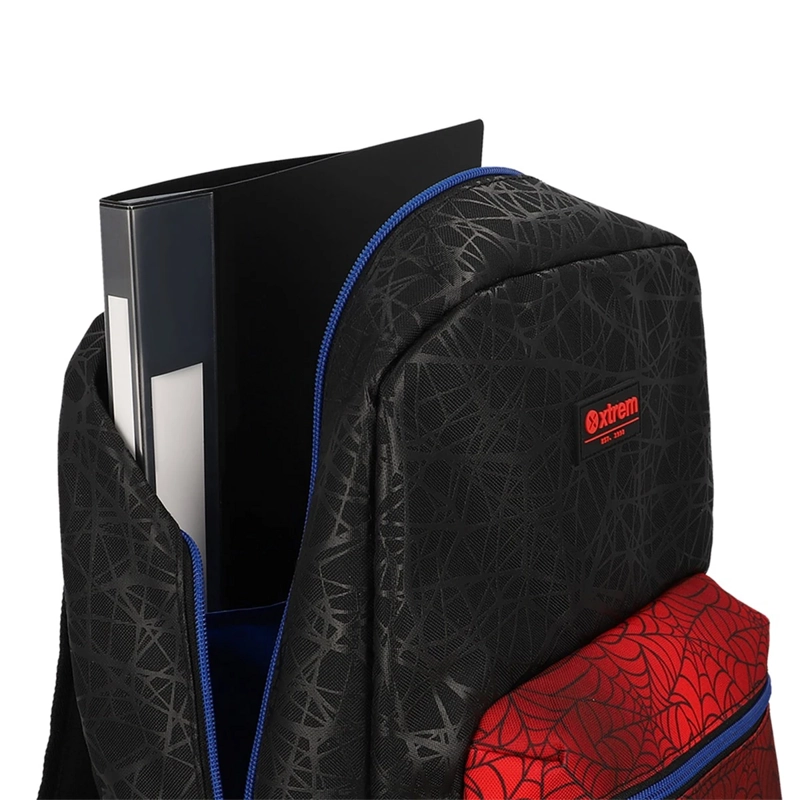 TRIPLE PACK 6XT MOCHILA NIÑO XTREM SPIDER NEGRO/ROJO - 4