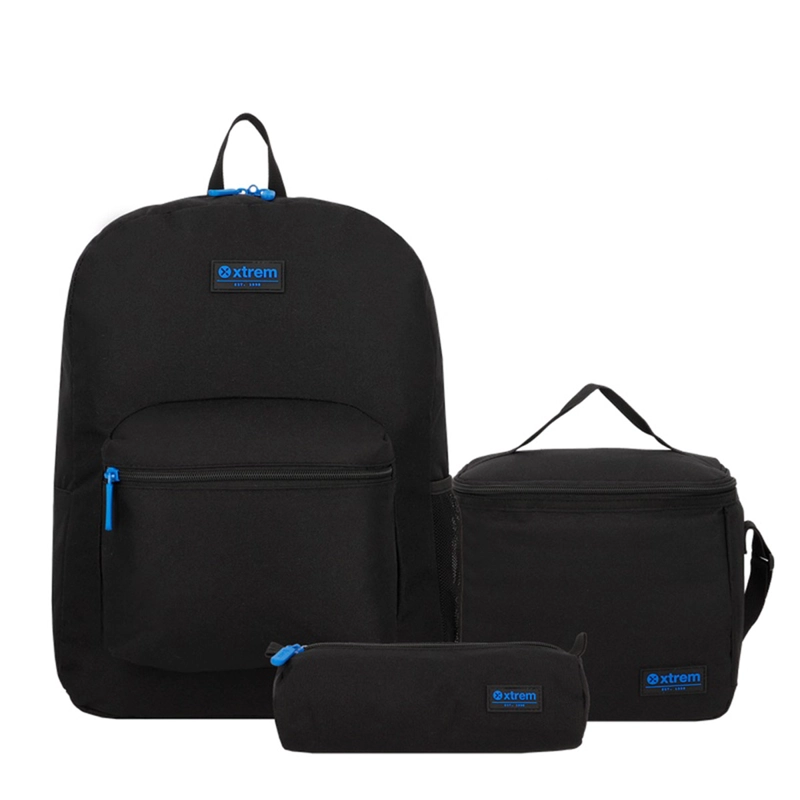 TRIPLE PACK 6XT MOCHILA NIÑO XTREM NEGRO/AZUL - 2