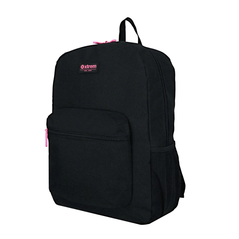 TRIPLE PACK 6XT MOCHILA NIÑA XTREM NEGRO/ROSADO - 3