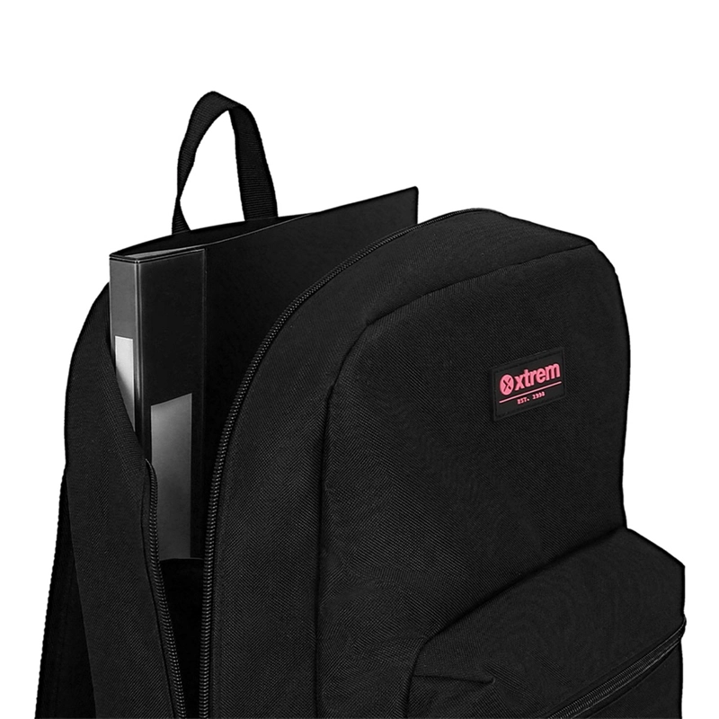 TRIPLE PACK 6XT MOCHILA NIÑA XTREM NEGRO/ROSADO - 5