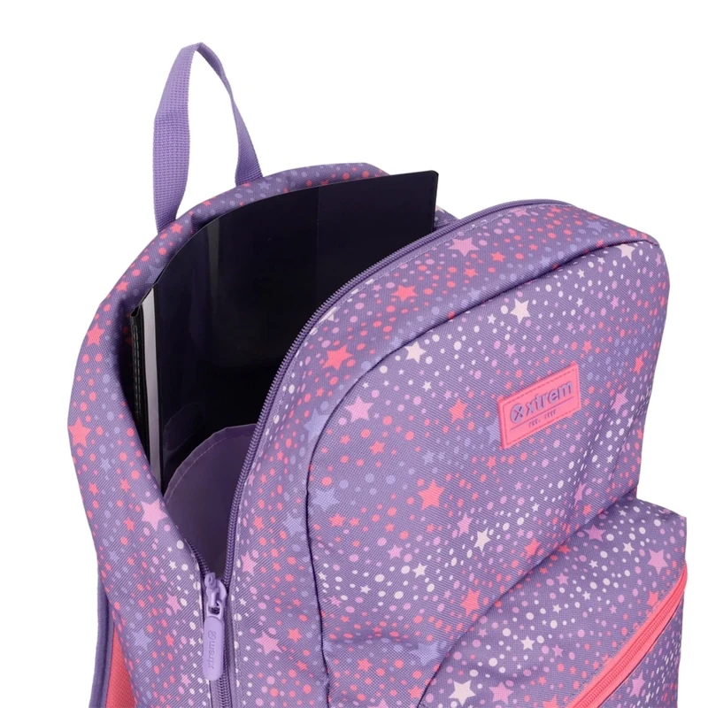 TRIPLE PACK 6XT MOCHILA NIÑA XTREM ESTRELLAS MORADO - 6