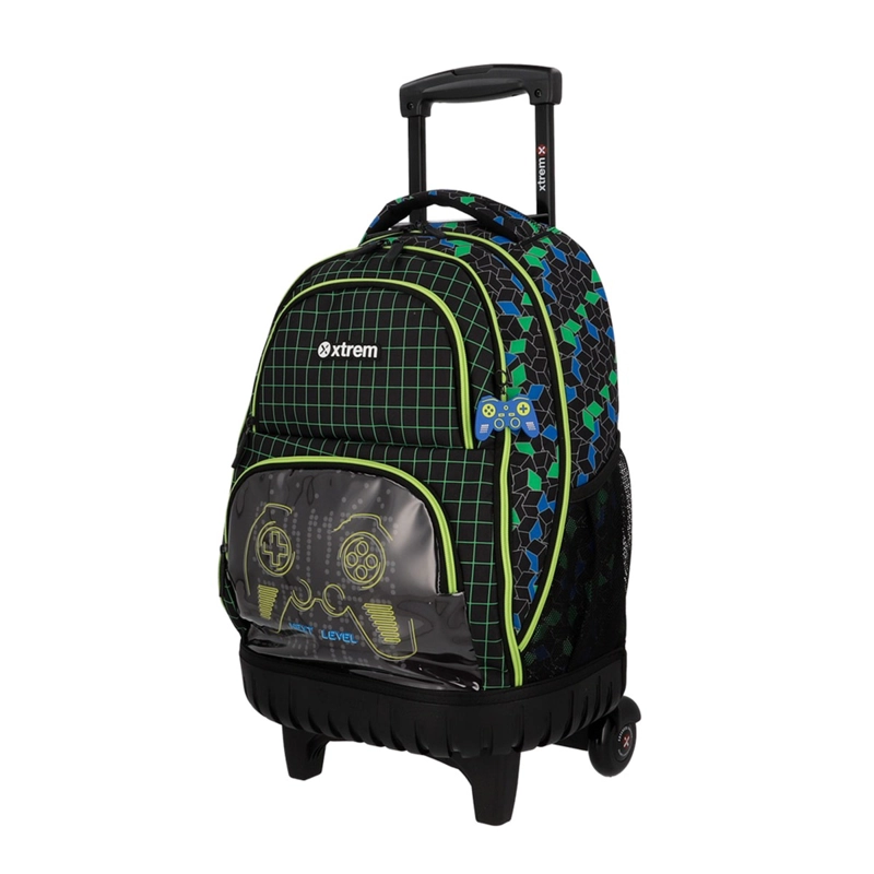 MOCHILA CON RUEDAS XTREM CROSS 6XT GAMER NEGRO - 3