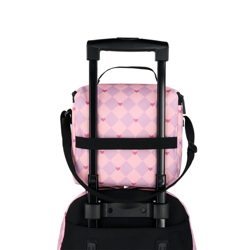 PACK MOCHILA CON RUEDAS XTREM RUN 6XT GATO NEGRO/LILA - 12