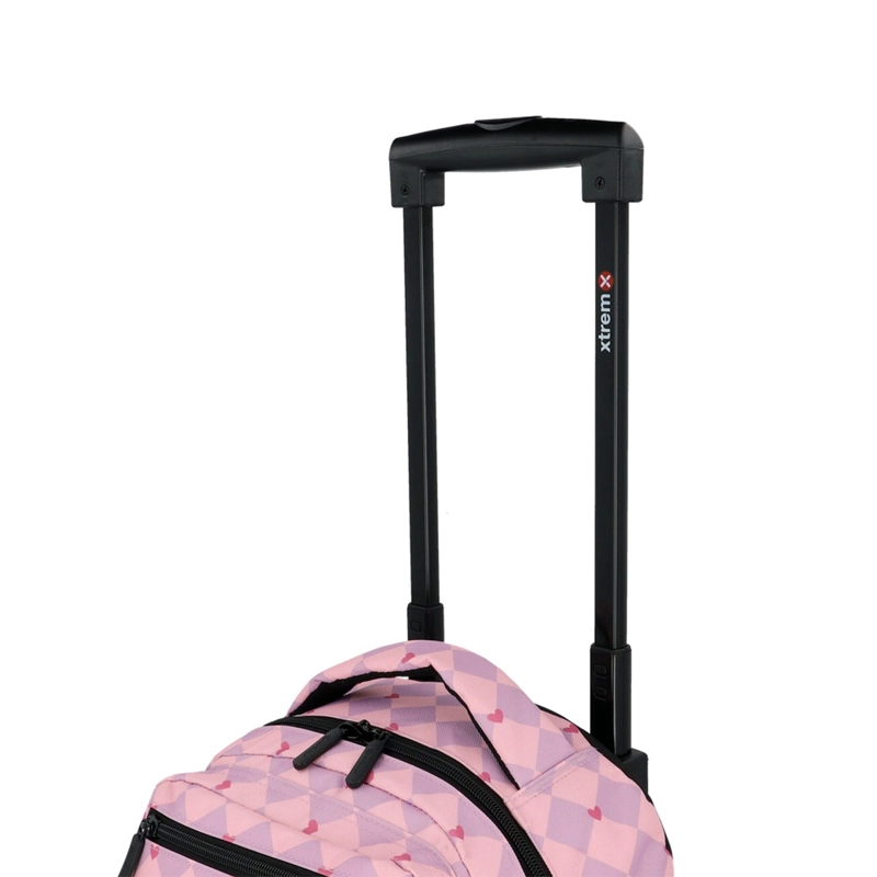 PACK MOCHILA CON RUEDAS XTREM RUN 6XT GATO NEGRO/LILA - 7