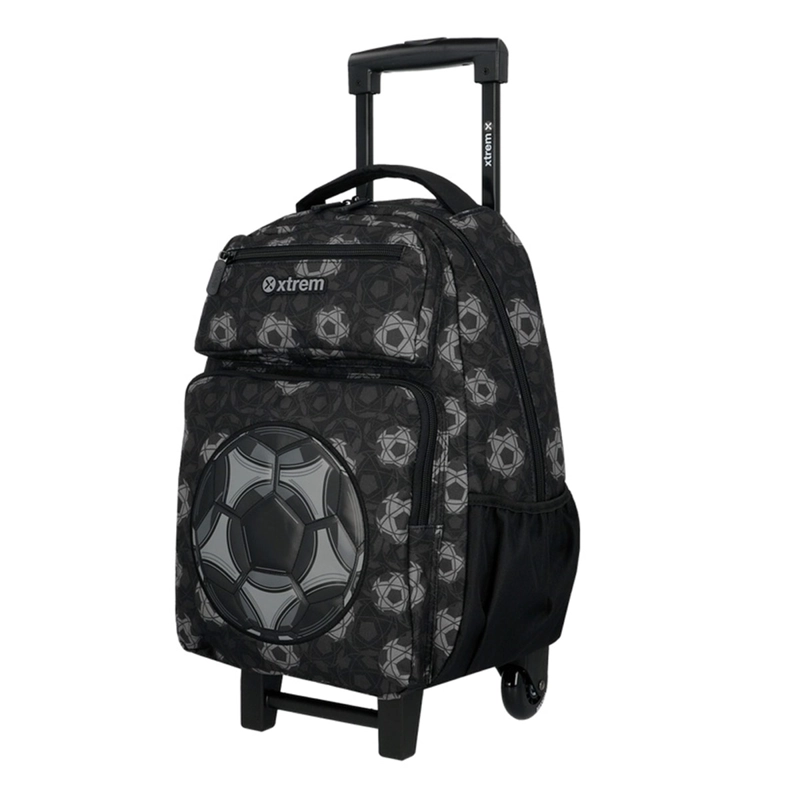 PACK MOCHILA CON RUEDAS XTREM RUN 6XT FÚTBOL NEGRO - 3