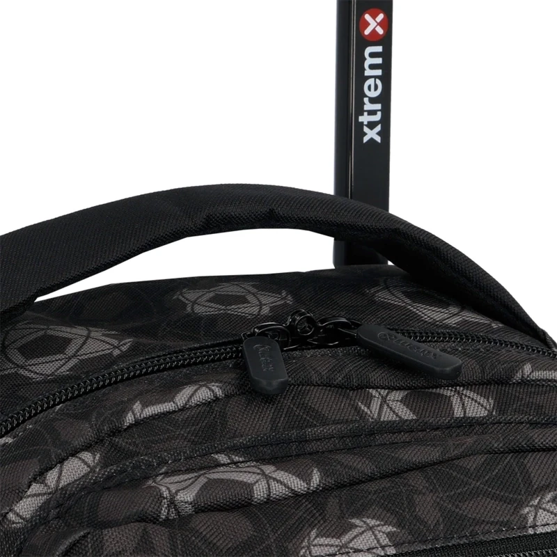 PACK MOCHILA CON RUEDAS XTREM RUN 6XT FÚTBOL NEGRO - 6