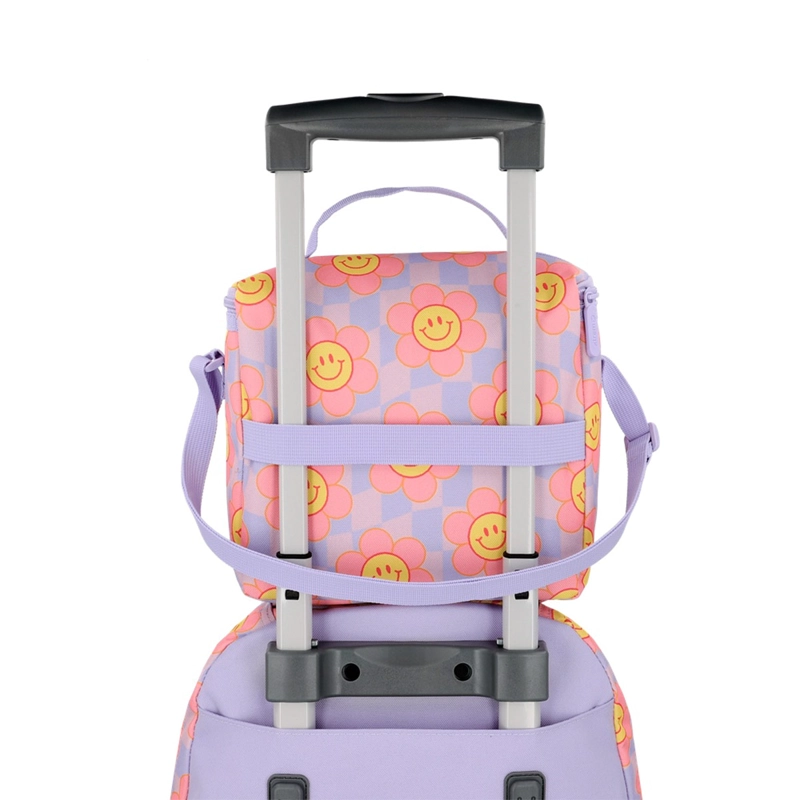 PACK MOCHILA CON RUEDAS XTREM RUN 6XT FLORES LILA - 12