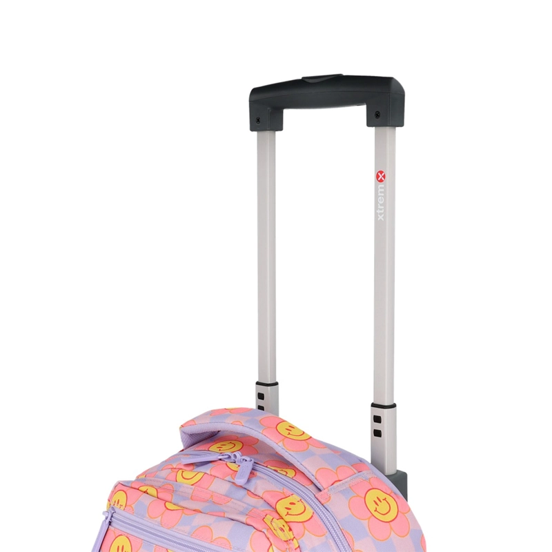 PACK MOCHILA CON RUEDAS XTREM RUN 6XT FLORES LILA - 7