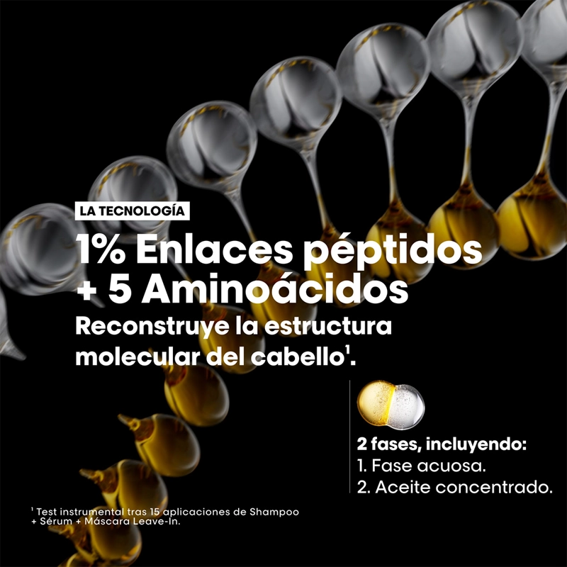ACEITE BIFÁSICO CAPILAR LOREAL PROFESSIONNEL REPARACIÓN ABSOLUT REPAIR MOLECULAR 30 ML - 6