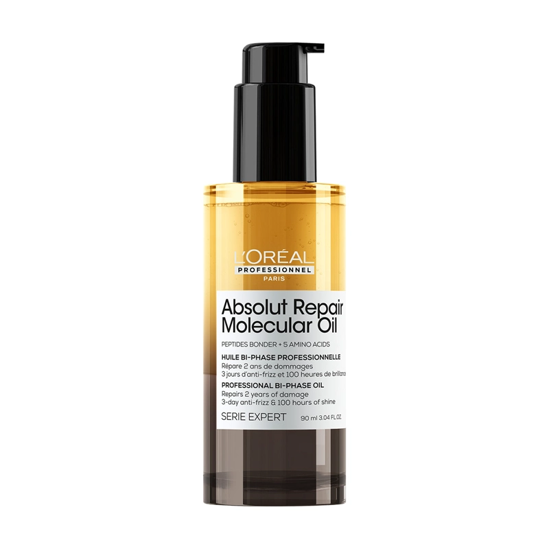 ACEITE BIFÁSICO CAPILAR LOREAL PROFESSIONNEL REPARACIÓN ABSOLUT REPAIR MOLECULAR 90 ML - 1
