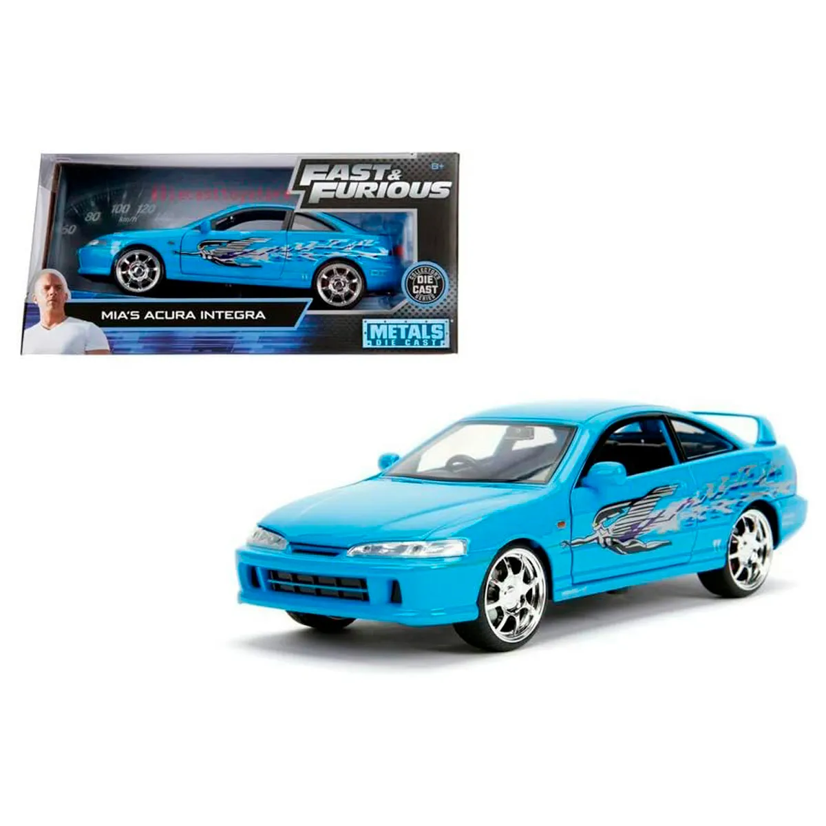 VEHÍCULO RAPIDOS Y FURIOSOS HONDA INTEGRA 1A24 - 1