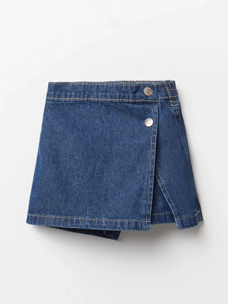 FALDA SHORT NIÑA SFERA ALGODÓN DENIM - 3