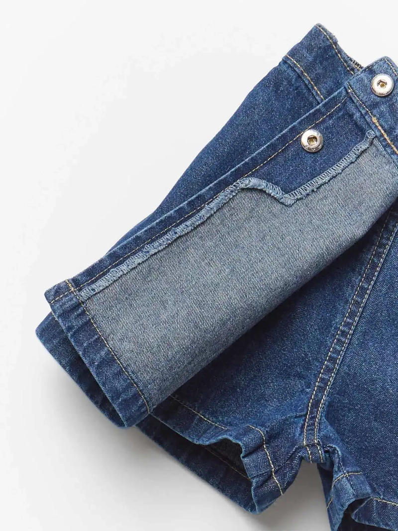 FALDA SHORT NIÑA SFERA ALGODÓN DENIM - 4