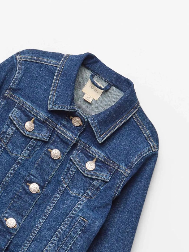 CHAQUETA NIÑA SFERA BÁSICA DENIM - 4