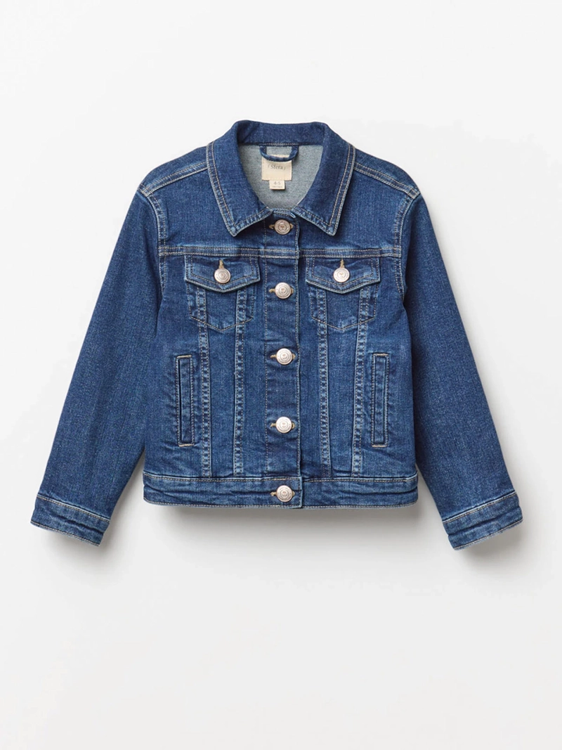 CHAQUETA NIÑA SFERA BÁSICA DENIM - 3