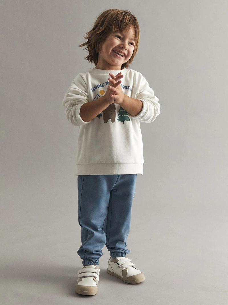 PANTALÓN DE BUZO NIÑO SFERA ALGODÓN BÁSICO - 3