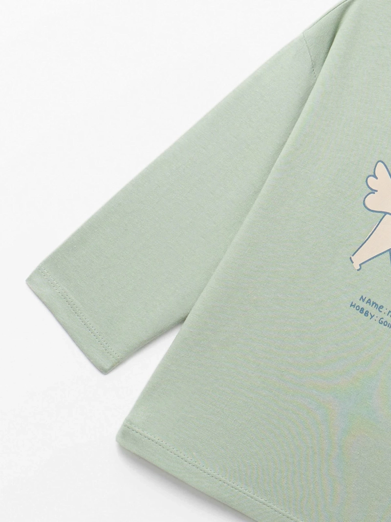 POLERA MANGA LARGA ALGODÓN NIÑO SFERA ESTAMPADA - 3