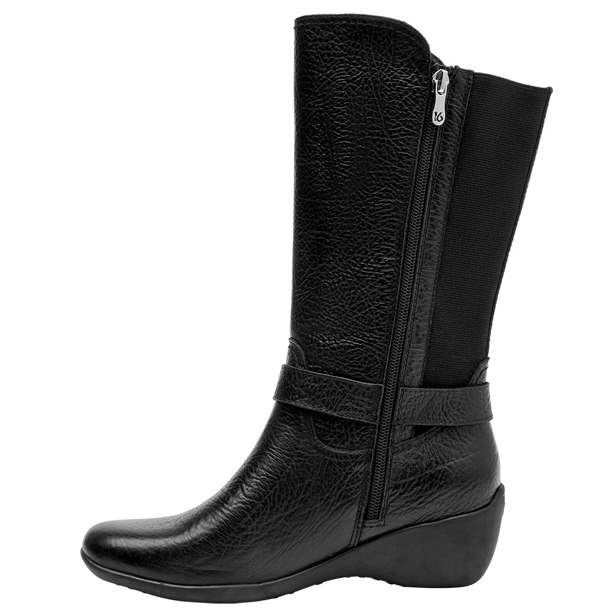 BOTAS MUJER 16 HRS NEGRO 16M0206 CUERO - 4
