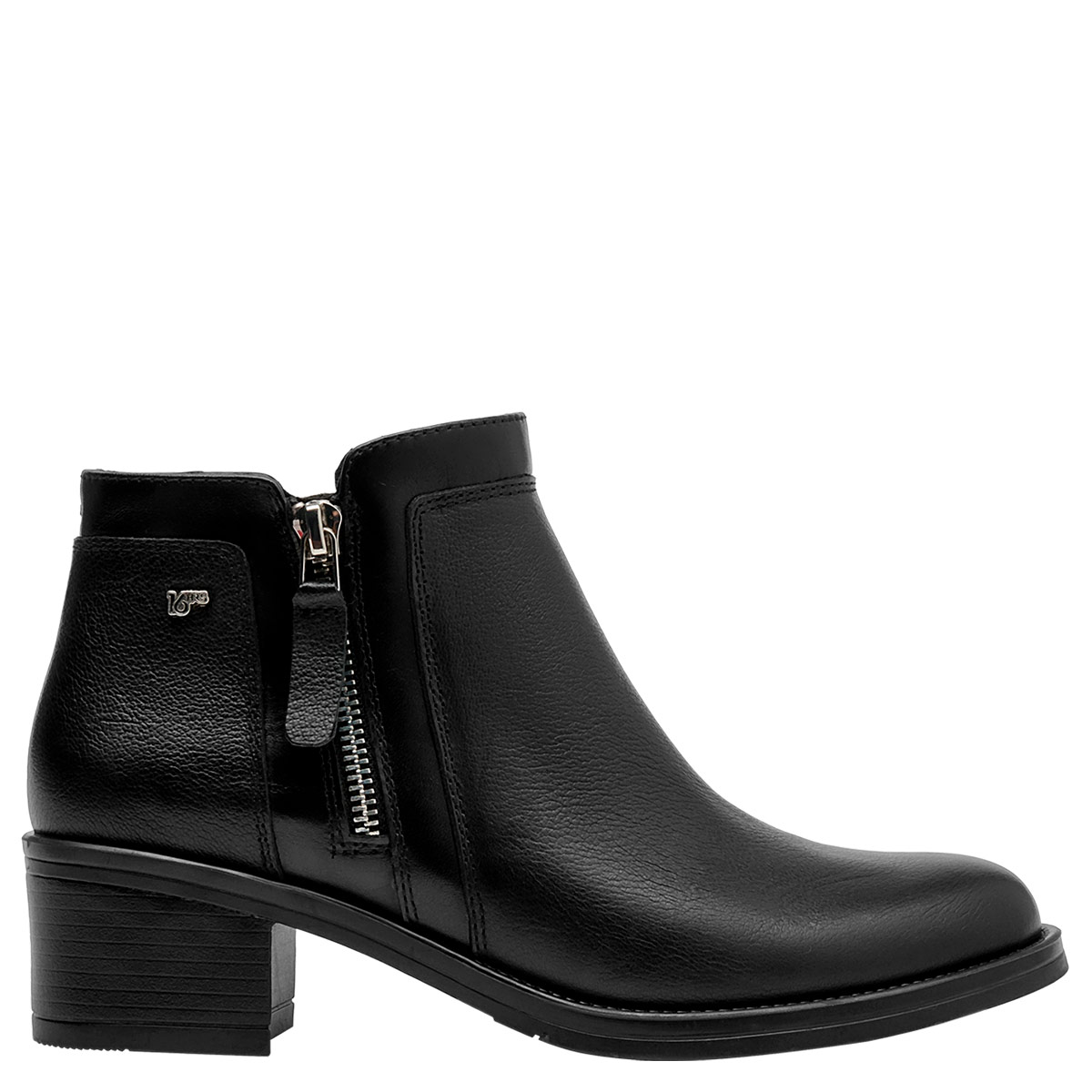 BOTINES MUJER 16 HRS NEGRO 16M0216 CUERO - 1