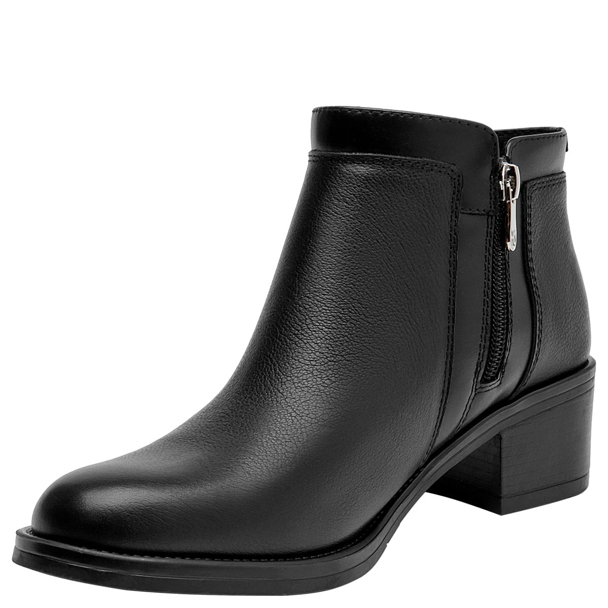 BOTINES MUJER 16 HRS NEGRO 16M0216 CUERO - 3