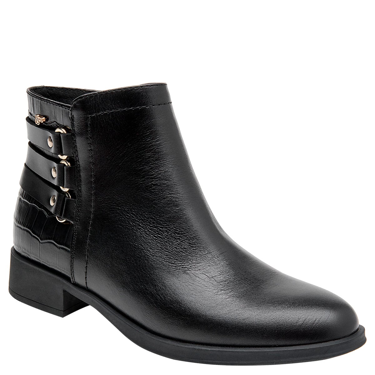 BOTINES MUJER 16 HRS NEGRO 16M0287 CUERO - 2